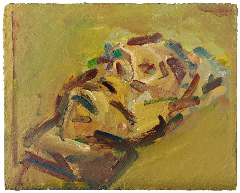 Frank Auerbach, “Reclining Head of Julia”, 2015