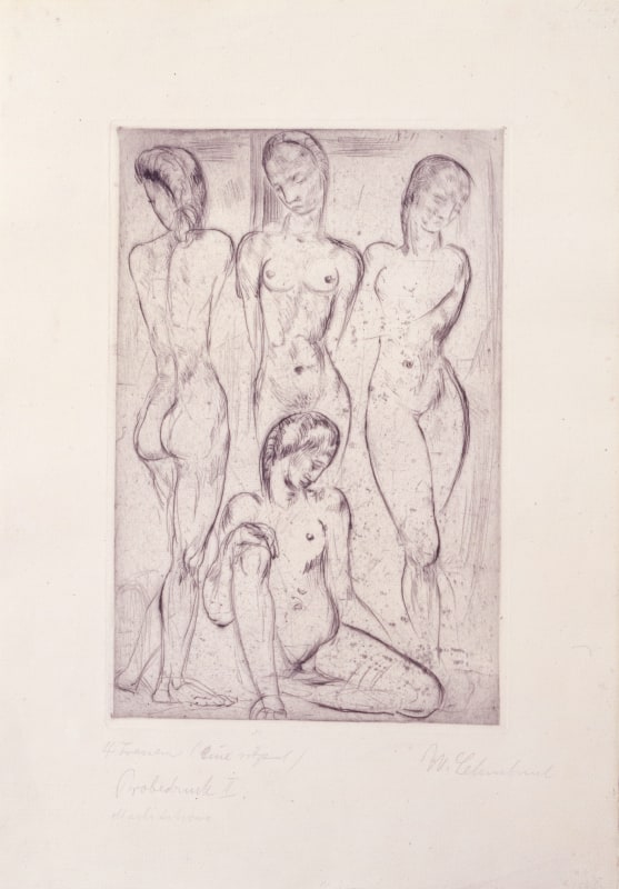 &quot;Vier Frauen (drei stehend, eine sitzend)&quot;, 1913