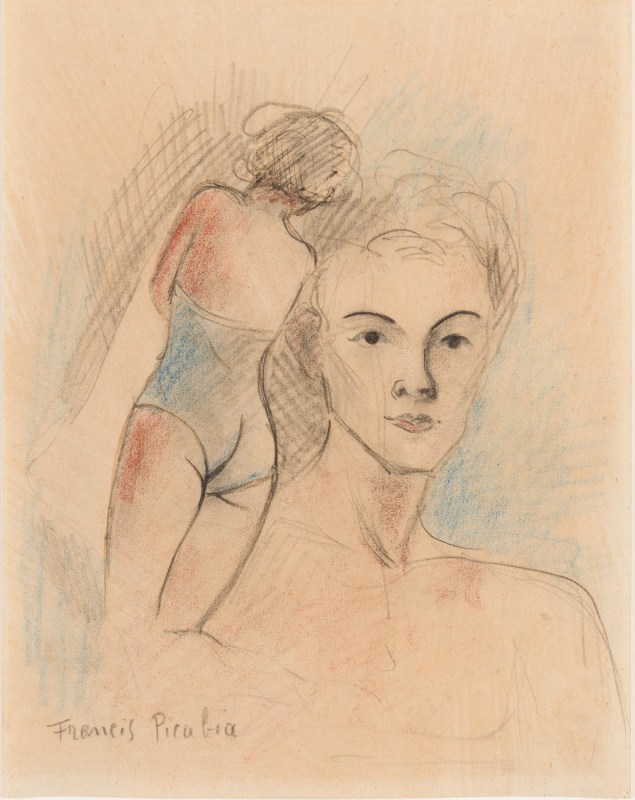Francis Picabia &ldquo;Femme nue de dos et portrait&rdquo;, 1940