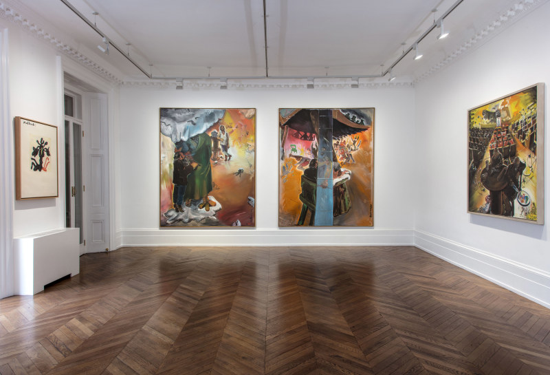 J&Ouml;RG IMMENDORFF, Questions from a Painter Who Reads, London, 2018, Installation Image 7