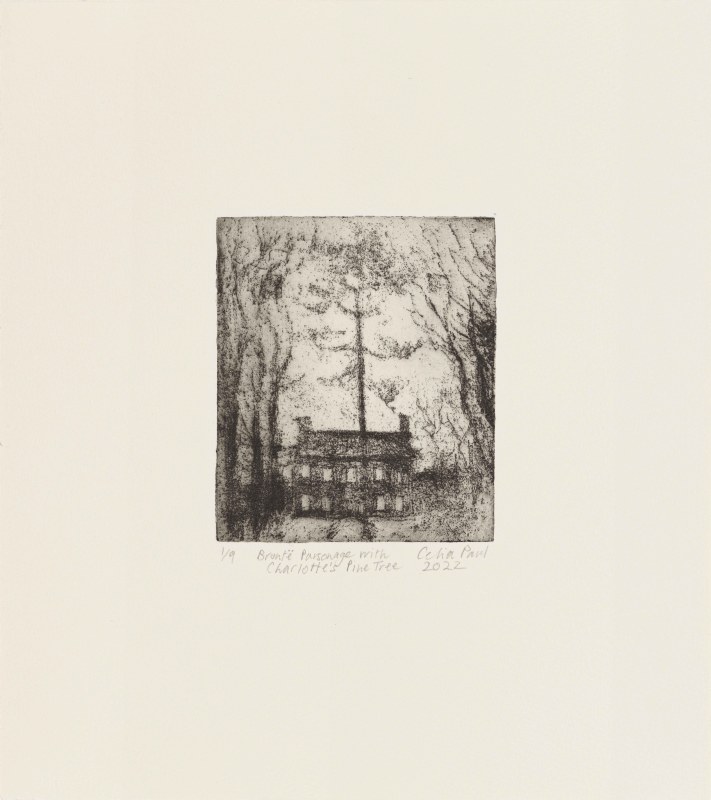 Celia Paul, &ldquo;Bront&euml; Parsonage with Charlotte&rsquo;s Pine Tree&rdquo;, 2022