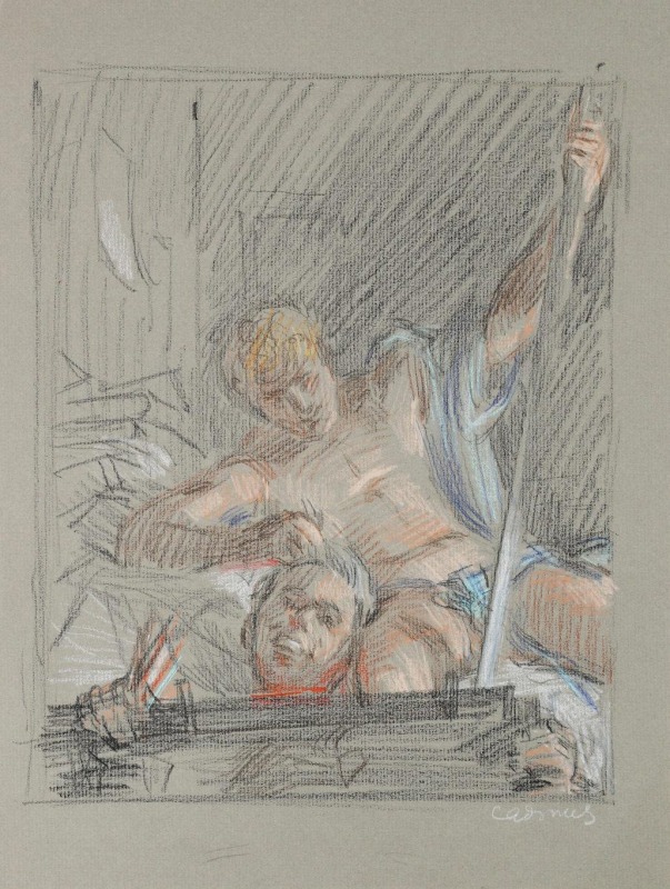 &quot;Study for &#039;David and Goliath&#039;&quot;, ca. 1964