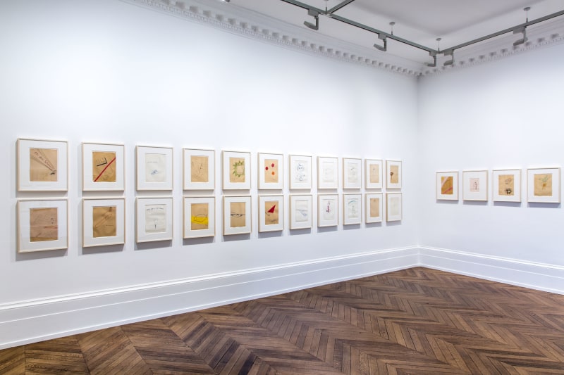 Sigmar Polke, Early Works on Paper, London, 2015, Installation Image 2
