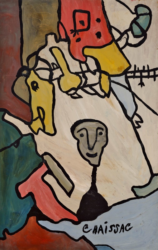 &ldquo;Untitled&rdquo;, 1962, Oil on paper mounted on canvas