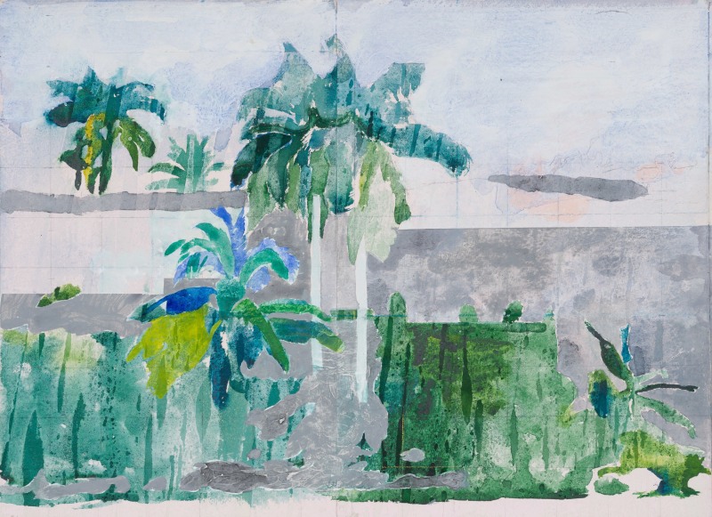 Hurvin Anderson, "Study for Ascent IV", 2021