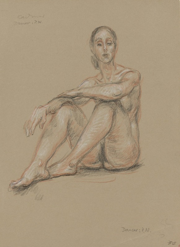 &ldquo;Seated Nude Dancer&rdquo;, ca. 1970-1979