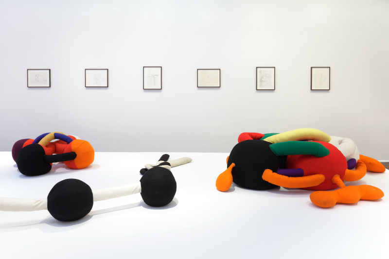 A.R. Penck, Felt Works 1972-1995, New York, 2014, Installation Image 8