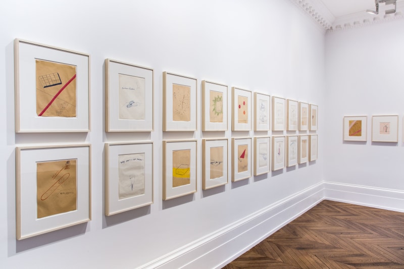 Sigmar Polke, Early Works on Paper, London, 2015, Installation Image 3