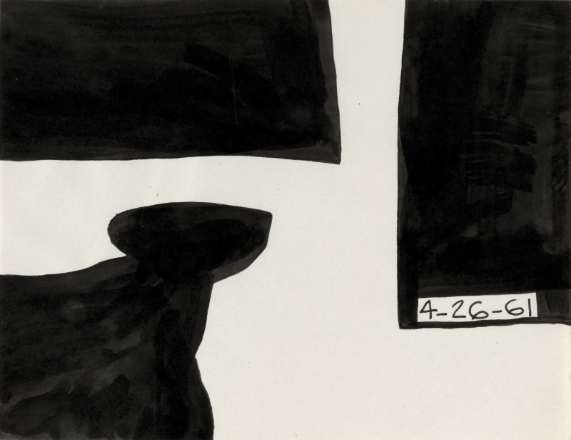 Untitled, 1961, ink on paper,&amp;nbsp;8 3/8 &amp;times; 10 7/8 in. (21.3 &amp;times; 27.6 cm)