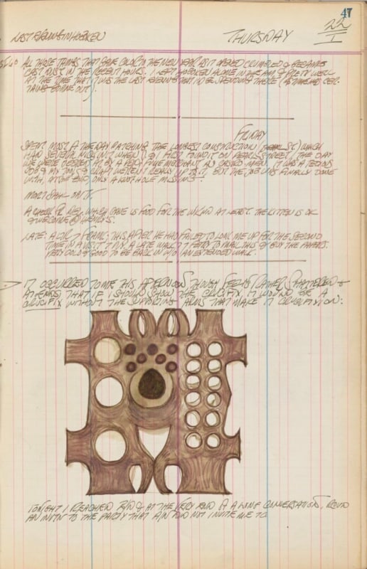 January 22, 1959, and January 22–23, 1960 -  - Journals - Robert Indiana