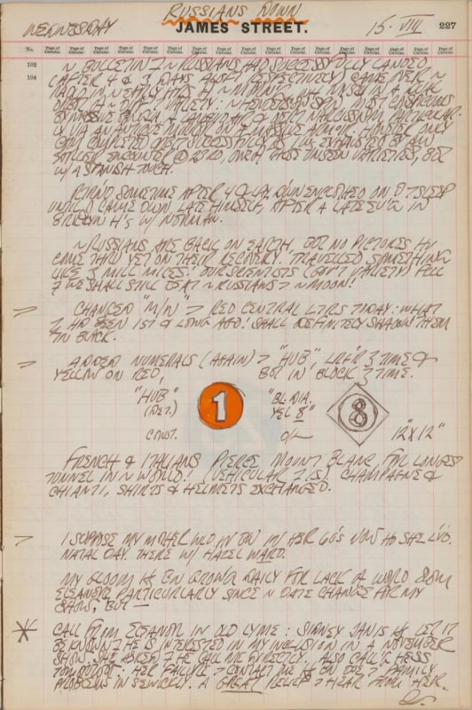 August 15, 1962 -  - Journals - Robert Indiana