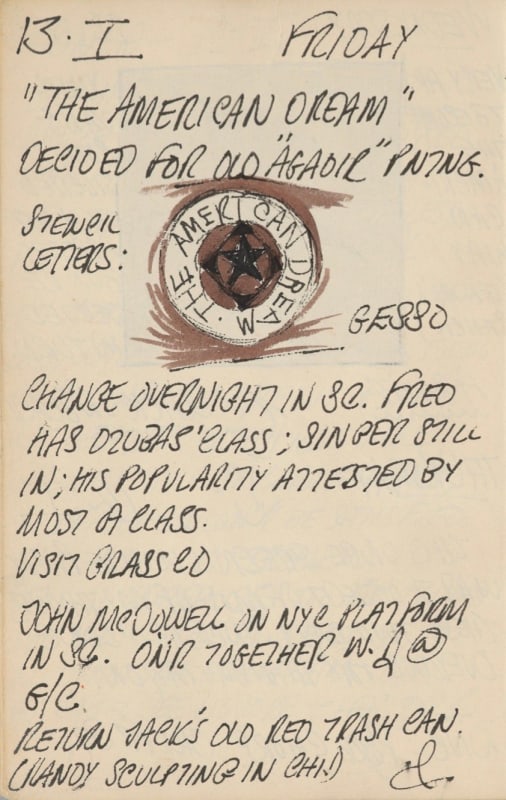 January 13, 1961 -  - Journals - Robert Indiana