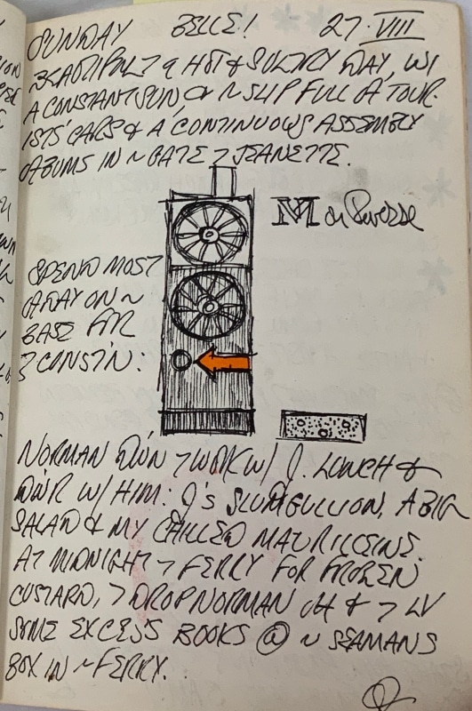 August 27, 1961 -  - Journals - Robert Indiana