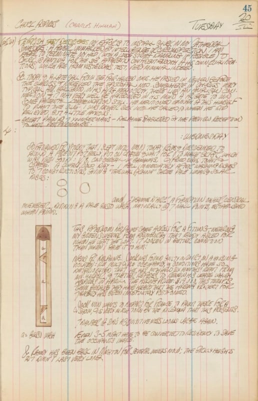 January 20, 1959, and January 20, 1960 -  - Journals - Robert Indiana