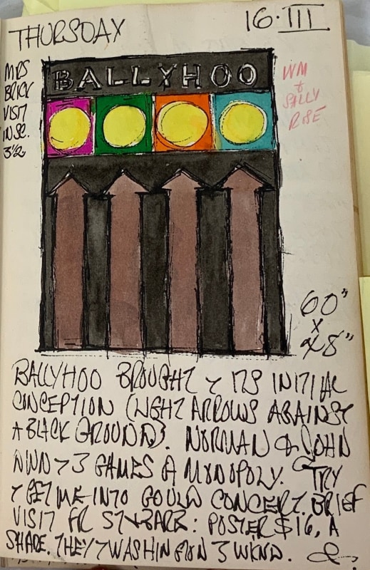 March 16, 1961 -  - Journals - Robert Indiana