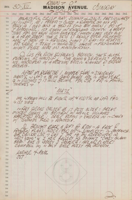 December 30, 1962 -  - Journals - Robert Indiana