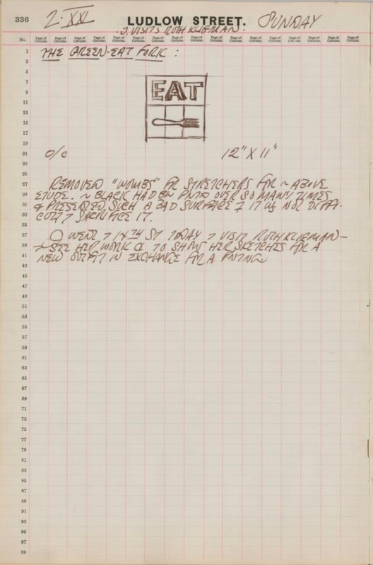 December 2, 1962 -  - Journals - Robert Indiana
