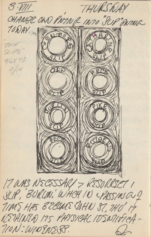 August 3, 1961 -  - Journals - Robert Indiana