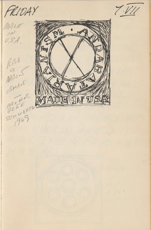 July 7, 1961 -  - Journals - Robert Indiana