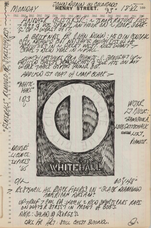 June 18, 1962 -  - Journals - Robert Indiana