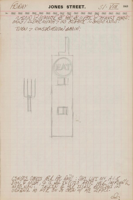 August 31, 1962 -  - Journals - Robert Indiana