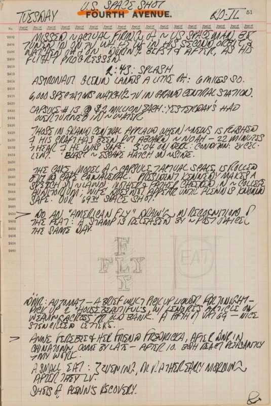 February 20, 1962 -  - Journals - Robert Indiana