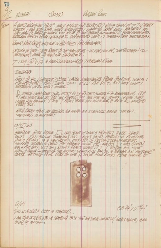 February 9, 1959, and February 9–10, 1960 -  - Journals - Robert Indiana