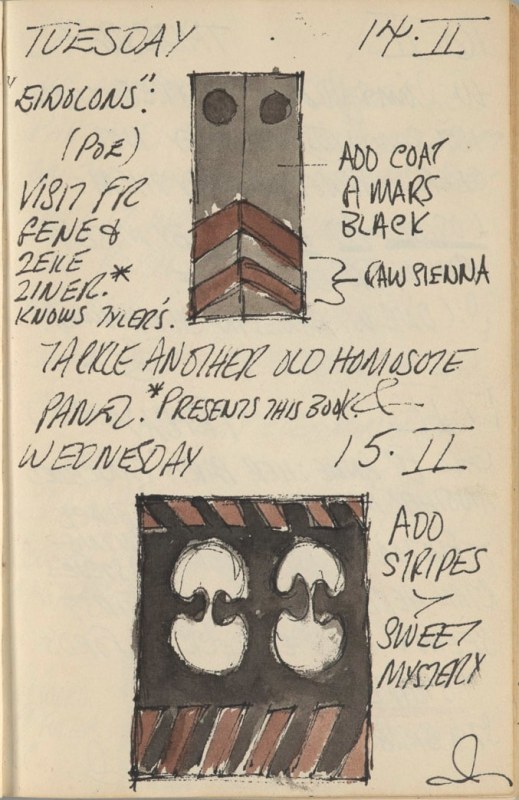 February 14–15, 1961 -  - Journals - Robert Indiana