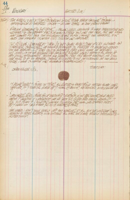 January 19, 1959, and January 19, 1960 -  - Journals - Robert Indiana