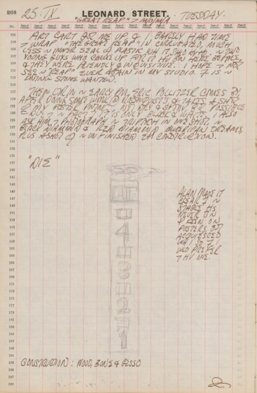 September 25, 1962 -  - Journals - Robert Indiana