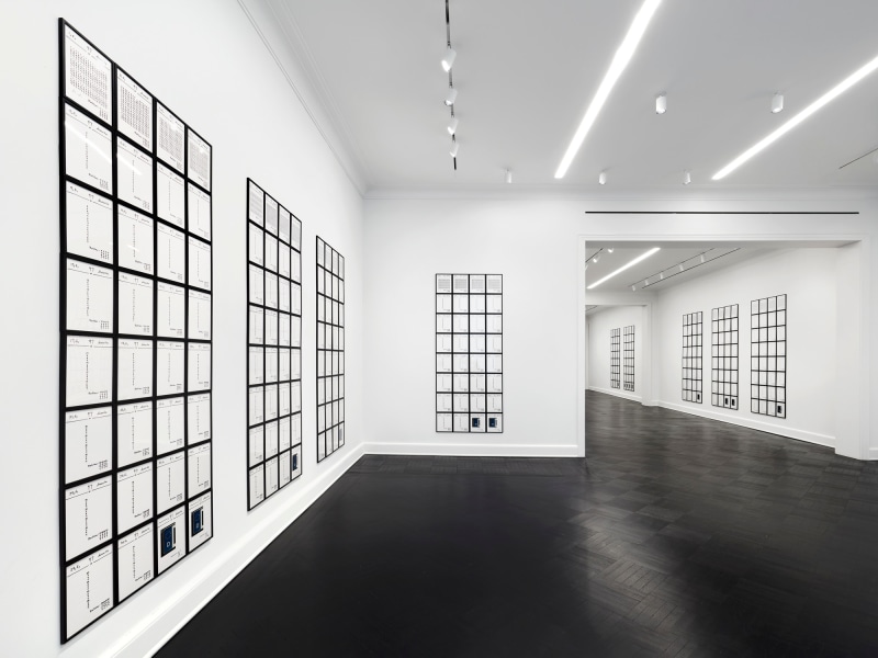 Installation view, Hanne Darboven, Europa 97, Petzel New York, May 4 &ndash; June 19, 2021
