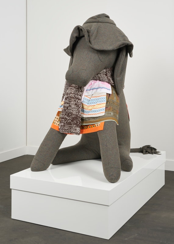 UNTITLED (THE GREEN DONKEY WITH HAT AND BOX &amp;amp; APRONS), 2006, Various materials