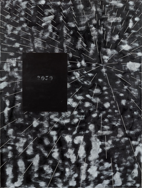 Ross Bleckner, Burn Painting (2050: Not My Future)