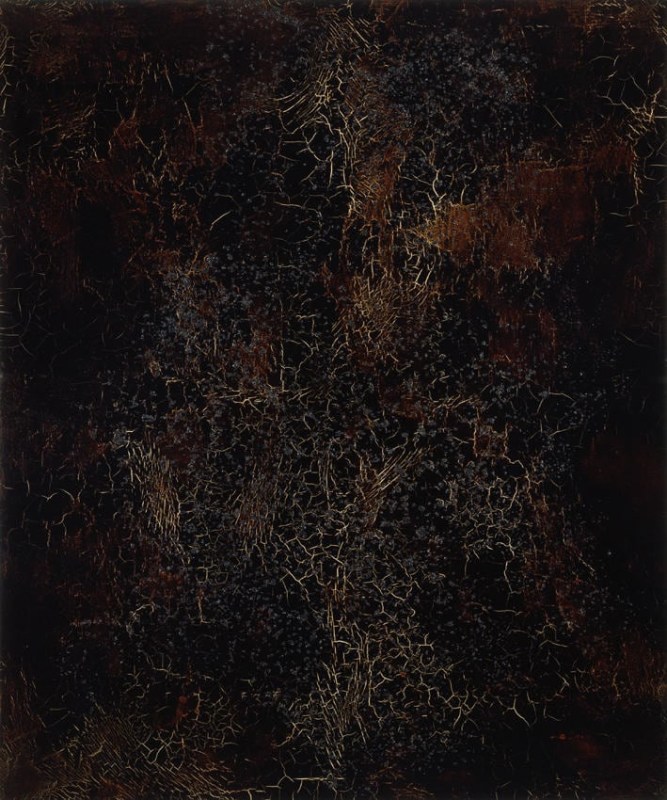 Untitled 2006 Caviar, lacquer on canvas