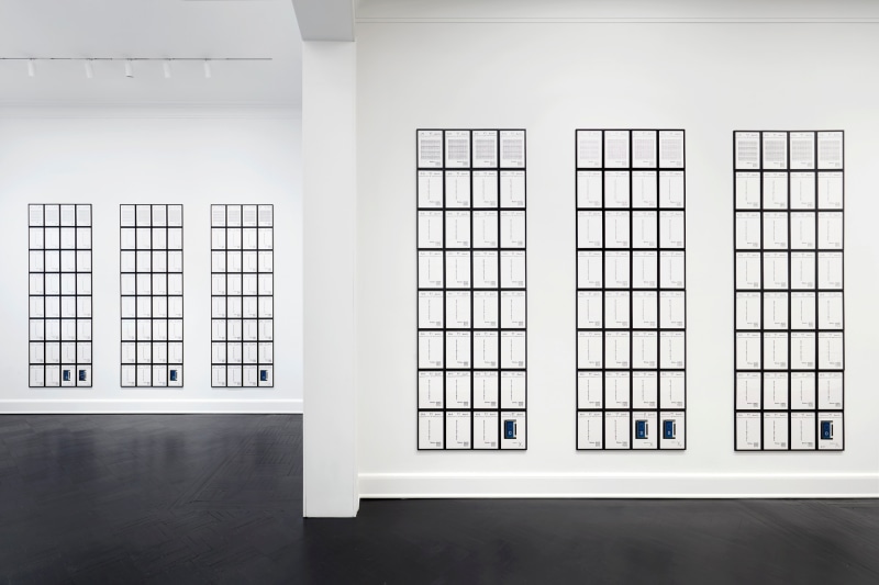 Installation view of &quot;Hanne Darboven: Europa 97&quot; (1998)&nbsp;