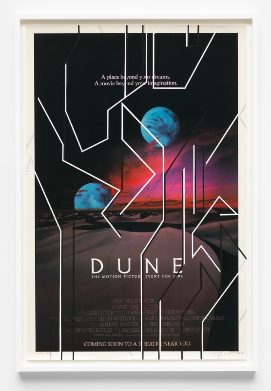 Dune, 2017, Ink and gouache on film poster