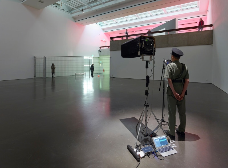 Live performance of Canon in exhibition &quot;A dark theme keeps me here, I&#039;ll make a broken music&quot;, Kunsthalle D&uuml;sseldorf, 2016/2017., &nbsp;