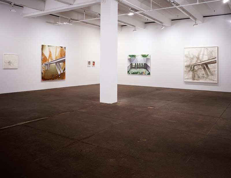 Thomas Eggerer. Installation view, 2004, Petzel Gallery, New York.