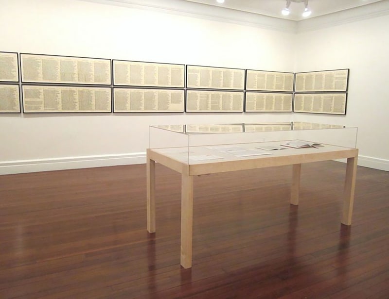 Installation view, Hanne Darboven, A Survey, 2013 Leo Castelli, New York