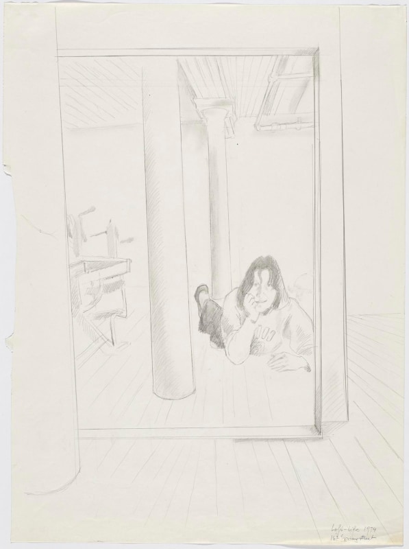 Loft-Life 1974 Pencil on paper