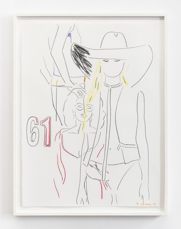 Cowgirl, 61 (Sophia), 1996, Soft pastel on paper