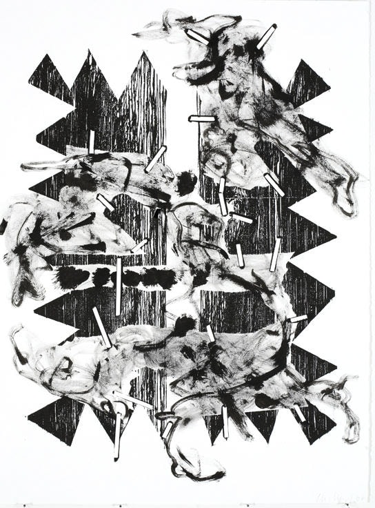 Untitled 2007 Woodcut, ink on paper