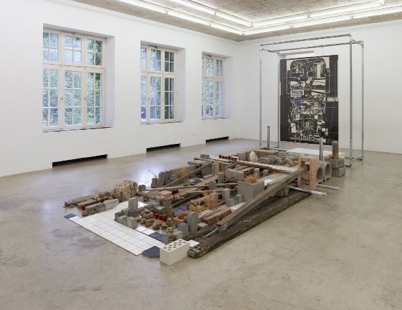 Installation view, Hiroki Tsukuda: Hour of Excavation, Neuer Aachener Kunstverein, Aachen, 2017