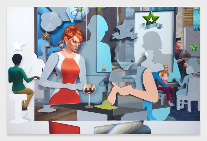 Pieter Schoolwerth, Shifted Sims #4 (Dine Out Expansion Pack), 2020