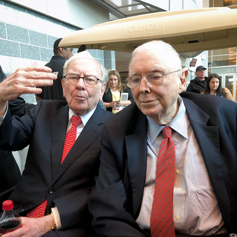Berkshire Hathaway chairman Warren Buffett and business partner Charlie Munger.