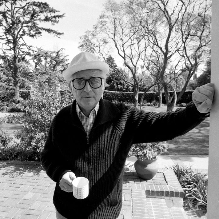 TV show creator Norman Lear at home, February 27, 1984 in Los Angeles, California.