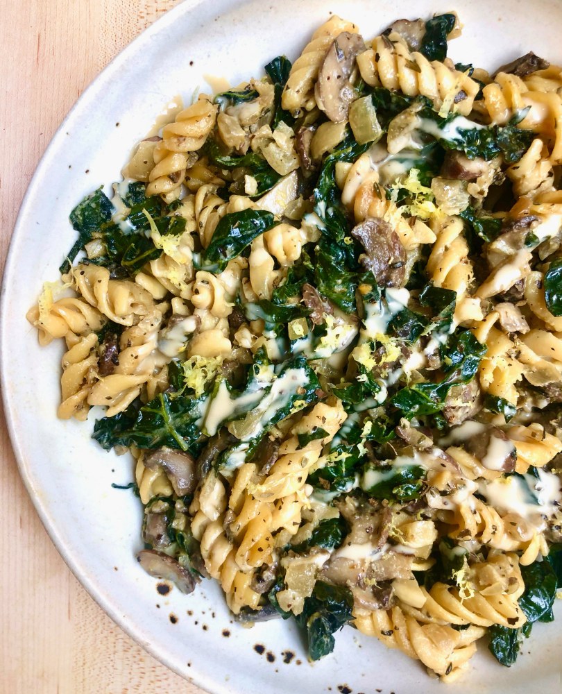 Mushroom Tahini Pasta