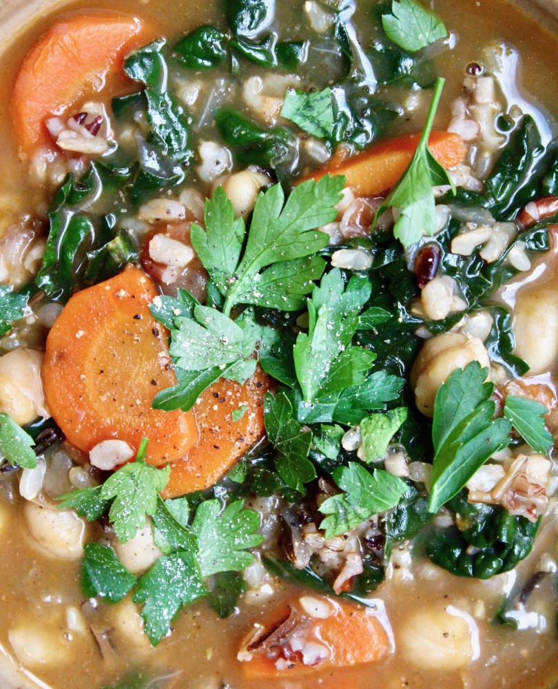 Chickpea Wild Rice Soup