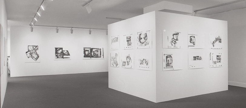 Installation view at Rhona Hoffman Gallery, Gordon Matta-Clark, Circus-The Caribbean Orange