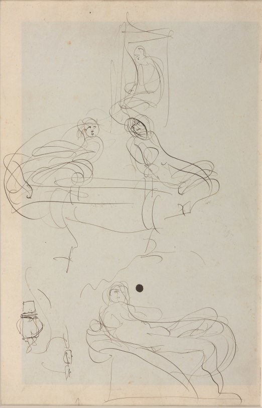 Auguste Rodin, Drawings inspired by The Tombs of the Medici by Michelangelo